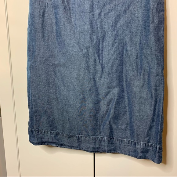 Women’s Fossil Double Pocket Denim Tank Dress - Picture 12 of 16